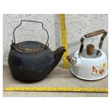 Cast Iron & Tin Tea Kettles
