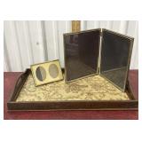 Tray and brass??? Picture frames