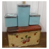 Bread box, canister set