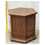 2 Door Octagon End Table Cherry 22/23