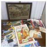 Postcards, posters? Coloring books, Calligraphy