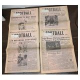 Four 1964 "The Football News Weekly" Newspapers