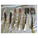 Mother Of Pearl Sterling Band Cutlery