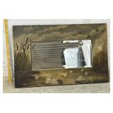 Painted Oak Framed Mirror - featuring hand