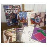 Quilting, crochet books, patterns