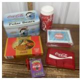 Coca-Cola trading cards, playing cards, puzzle,