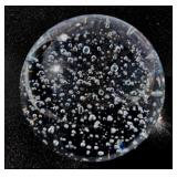 Large Controlled Bubble Paperweight