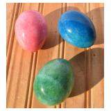 3 Colorful Onyx Eggs