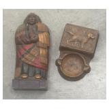 Native American cigar box, cigarette case/ashtray