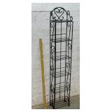 6 Tier Metal Display Shelf 9/6/50 (black)-great