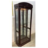 Light-Up Curio Cabinet- opens from the side