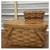 Picnic basket and small basket