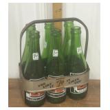 7up Bottle Carrier W/ Bottles