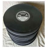 Stack of Vintage Edison Records