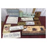Inspirational and blessings signs