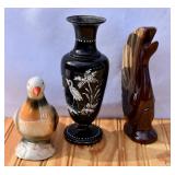 Vintage 3 pc Bird Theme Vases & Planter