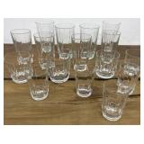 16pc heavy Drinking Glass set - Nice