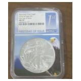 2018 Burnished Silver Eagle $1 coin
