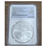 2007 Burnished Silver Eagle $1 coin
