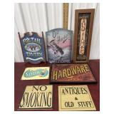 Wall decor Antique style signs