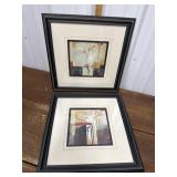 Contemporary framed artwork- 2 *slight