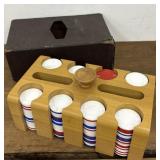 Vintage Poker Chip Set.