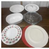 Serving bowls, lids, plates*some Corningware,
