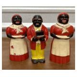 Black American hard plastic S&P and syrup