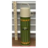 Vintage Thermos King- Seeley green & orange metal