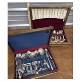 2 Flatware Boxes With Contents *boxes Have Damage