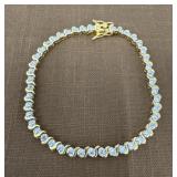 Signed .925 bracelet gold tone
