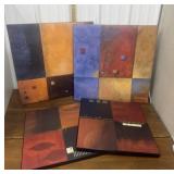 Contemporary wall art- 4 pc