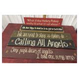 Wooden long board signs