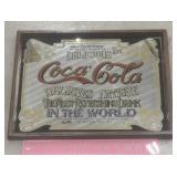 Mirrored Coca-Cola sign