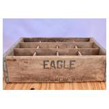 Antique "Eagle" Brand Wood Crate (rough shape)