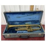 Trumpet and case