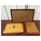 Nestles, pretzels and washing cloths signs