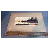 Vintage matted picture (Watercolor??) signed