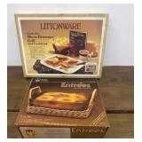 Anchor Hocking 2 pcs set and Littonware Micro-