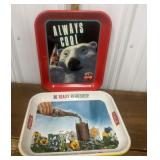 2 Coca-Cola trays