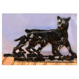 Vintage Metal Panthers Wall Hanging? Deco? Some