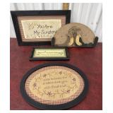 Country cloth pictures and art