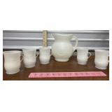 Vintage KoolAid Man Pitcher w/ 5 Cups