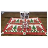 Kathy Orr Christmas Cottage decor- 4 placemats, 4