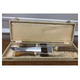 Vintage Kirks meat carver set. Stainless.