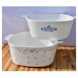 Pyrex-Corningware Large Casseroles. NO LIDS