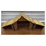 Huge Nativity Stable 70s Ceramic - Atlantic mold