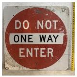 Do Not Enter Sign 30/30 aluminum