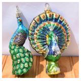 Glass Peacock Ornaments-1 mkd Poland