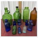 Colored bottles - juice, Clorox, Philips